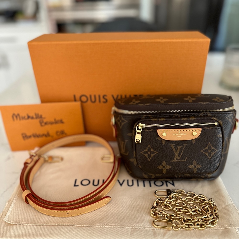 SOLD Louis Vuitton Mini Bumbag full set + liner